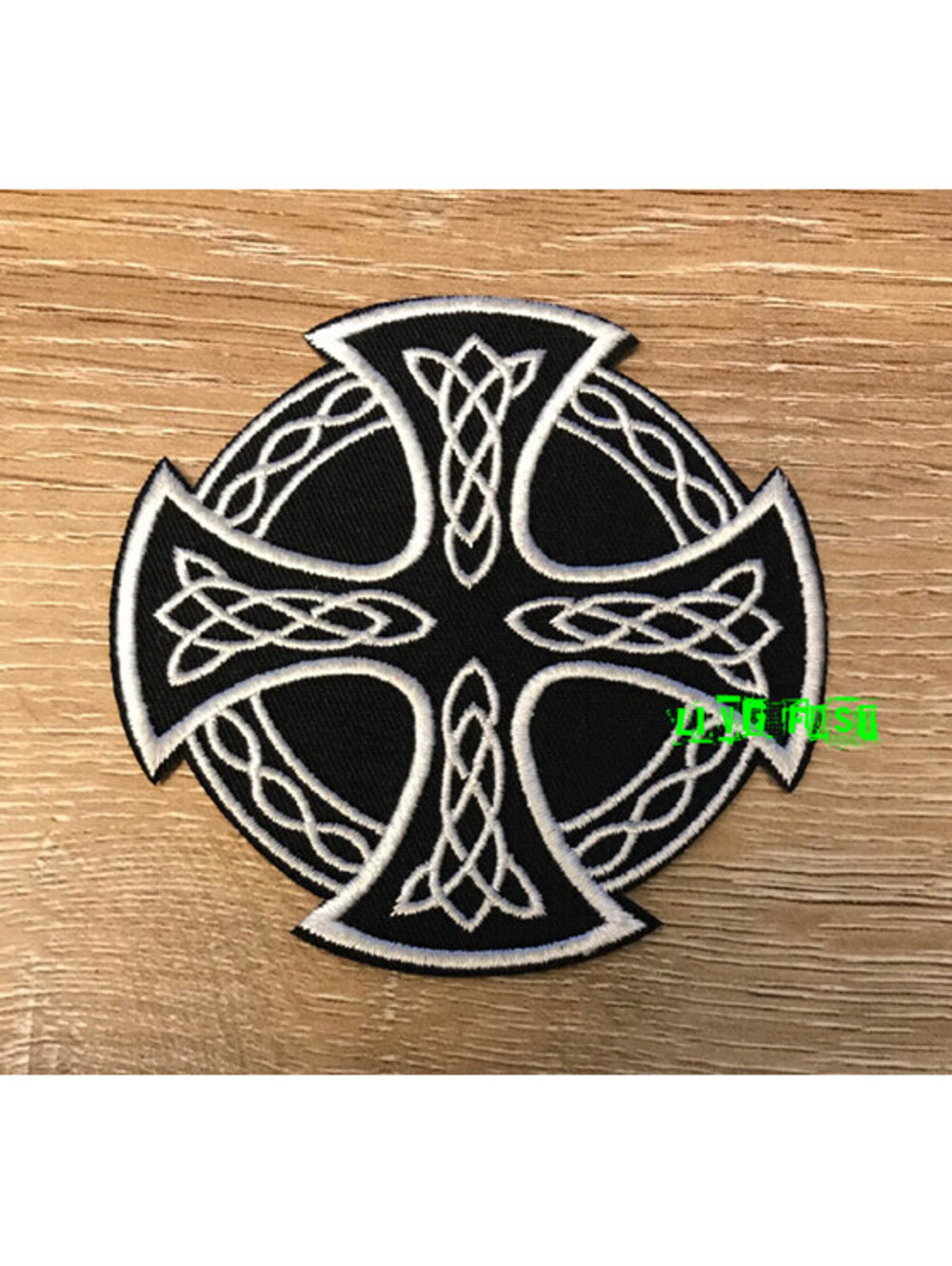CELTIC CROSS PATCH EMBROIDERED celts druid viking runes knotwork celtic artwork